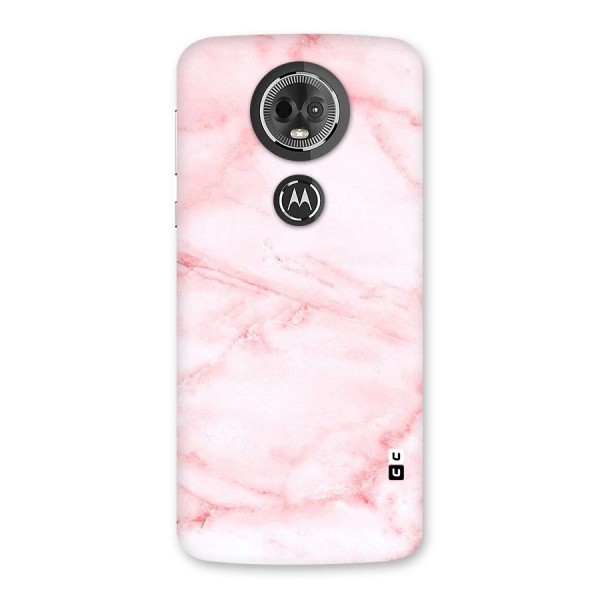 Pink Marble Print Back Case for Moto E5 Plus