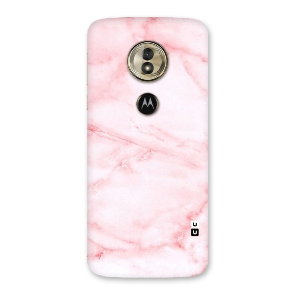 Pink Marble Print Back Case for Moto G6 Play