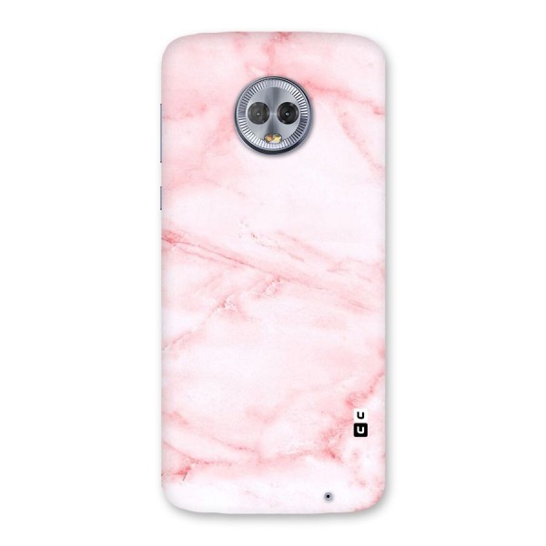 Pink Marble Print Back Case for Moto G6 Plus