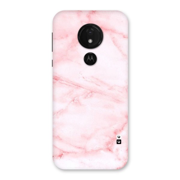 Pink Marble Print Back Case for Moto G7 Power