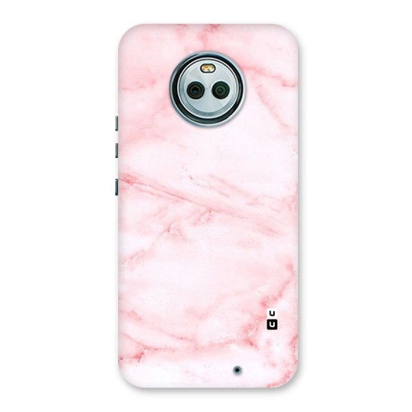 Pink Marble Print Back Case for Moto X4