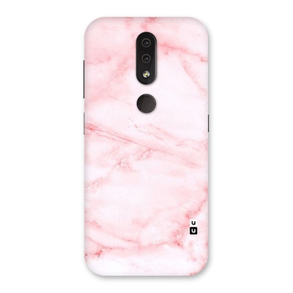 Pink Marble Print Back Case for Nokia 4.2
