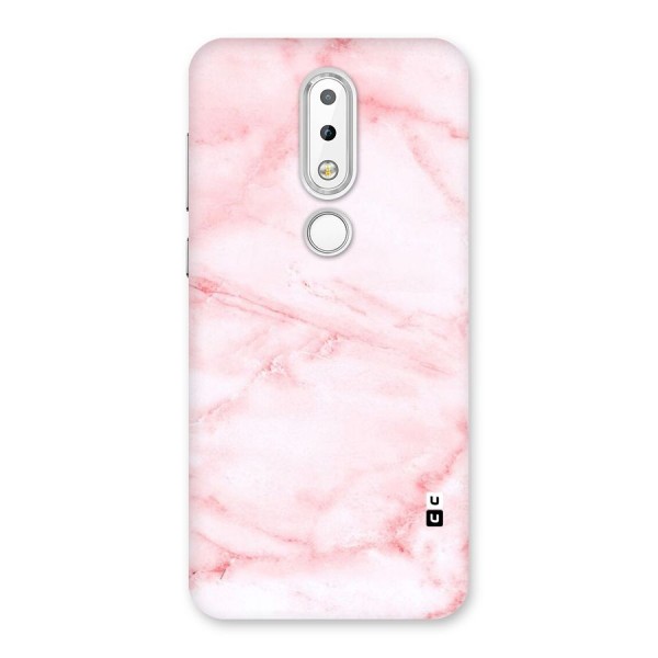 Pink Marble Print Back Case for Nokia 6.1 Plus