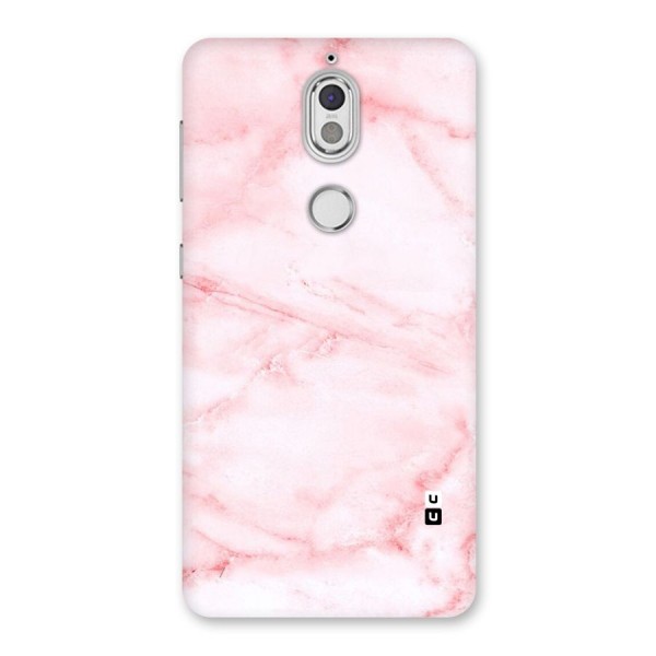 Pink Marble Print Back Case for Nokia 7