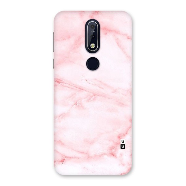 Pink Marble Print Back Case for Nokia 7.1
