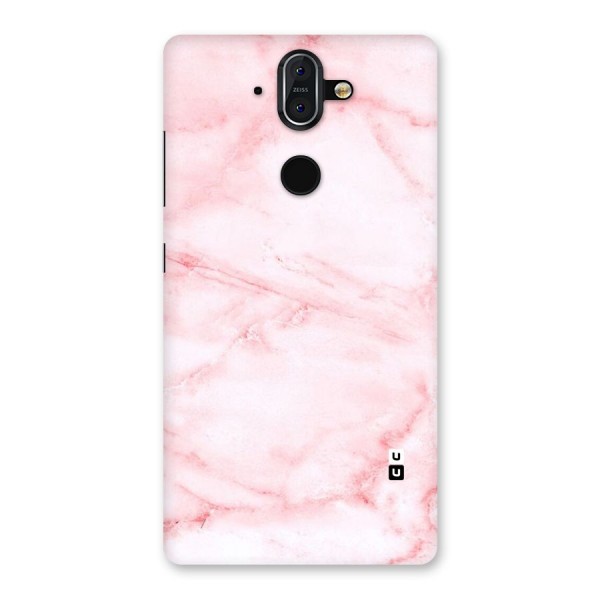 Pink Marble Print Back Case for Nokia 8 Sirocco