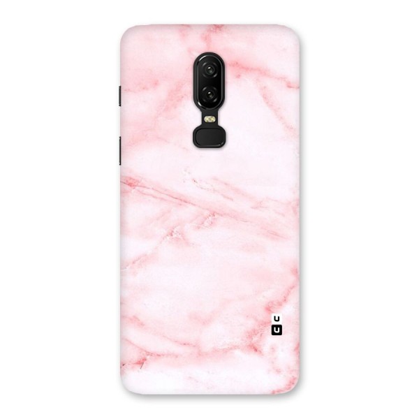 Pink Marble Print Back Case for OnePlus 6
