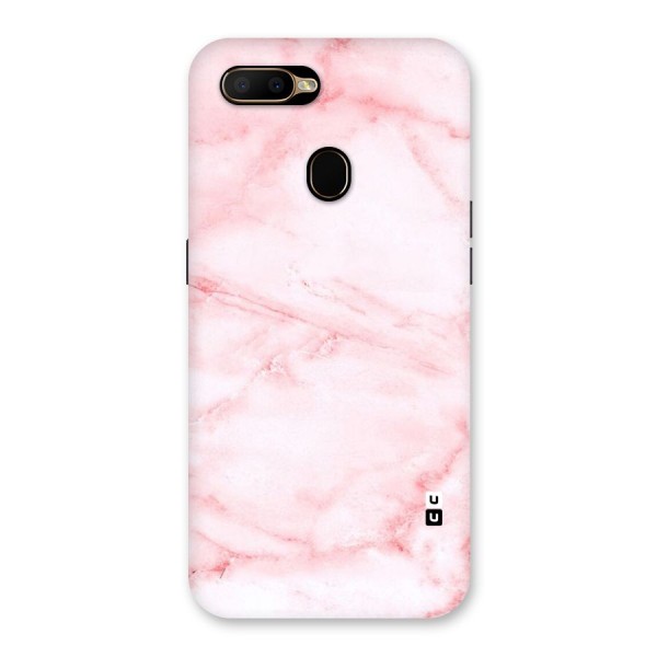 Pink Marble Print Back Case for Oppo A5s