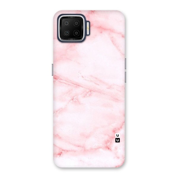 Pink Marble Print Back Case for Oppo F17