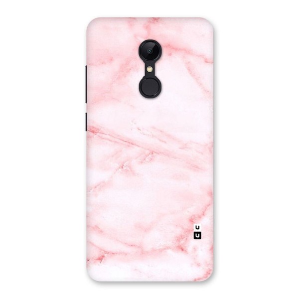 Pink Marble Print Back Case for Redmi 5