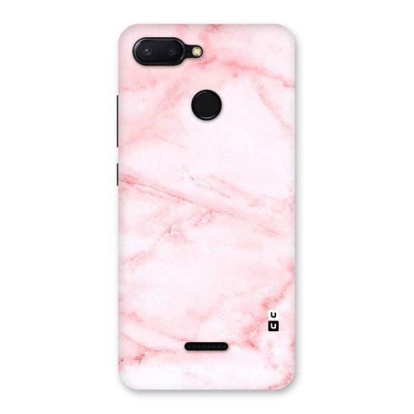 Pink Marble Print Back Case for Redmi 6