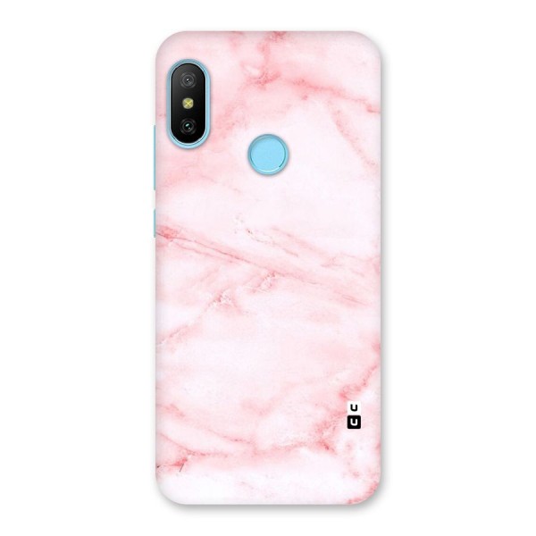 Pink Marble Print Back Case for Redmi 6 Pro