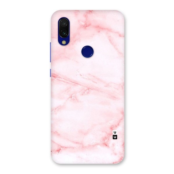 Pink Marble Print Back Case for Redmi 7