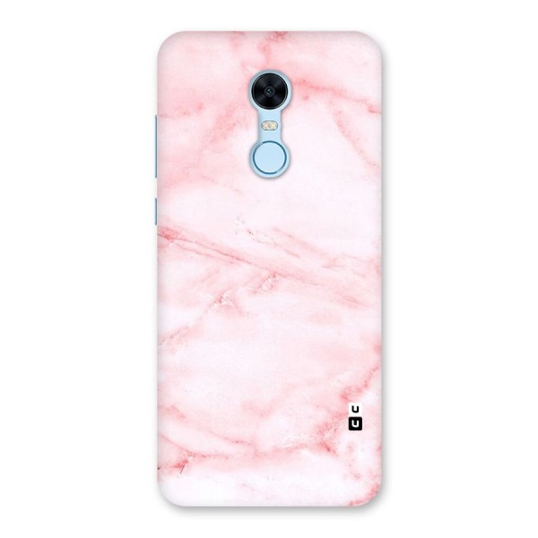 Pink Marble Print Back Case for Redmi Note 5