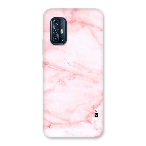 Pink Marble Print Back Case for Vivo V17