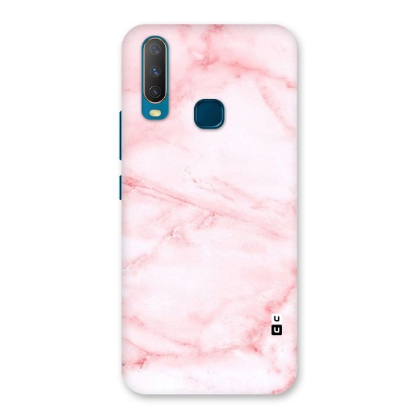 Pink Marble Print Back Case for Vivo Y17