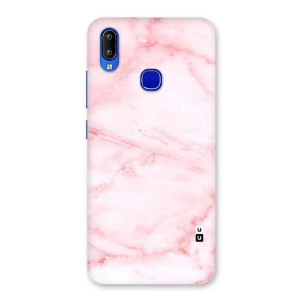 Pink Marble Print Back Case for Vivo Y91
