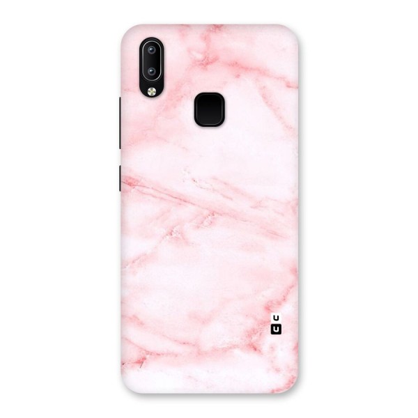 Pink Marble Print Back Case for Vivo Y93