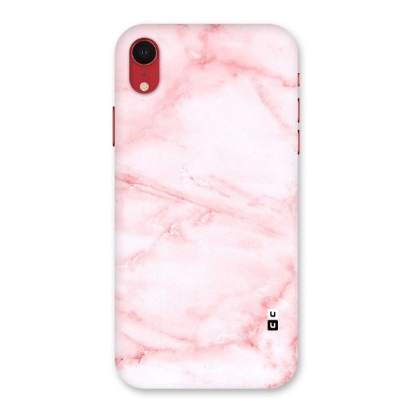 Pink Marble Print Back Case for iPhone XR