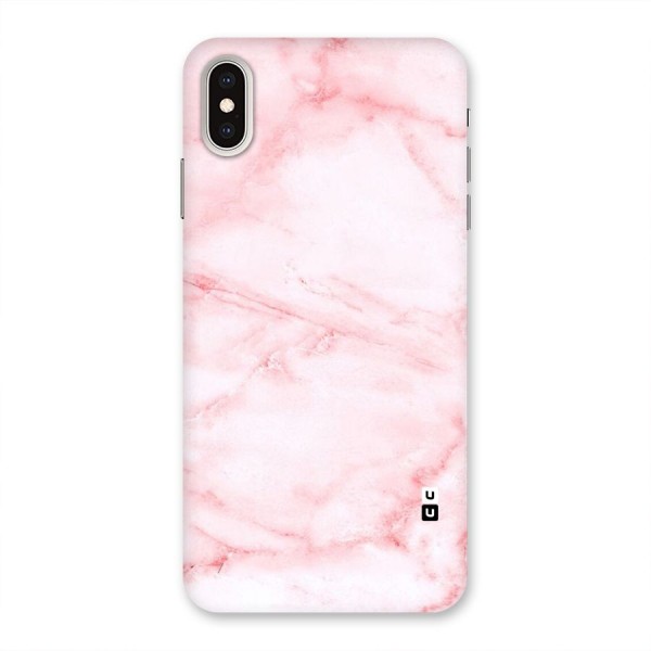 Pink Marble Print Back Case for iPhone XS Max