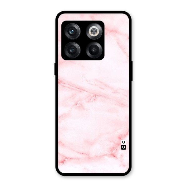 Pink Marble Print Glass Back Case for OnePlus 10T