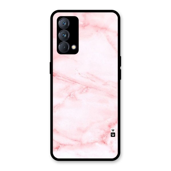 Pink Marble Print Glass Back Case for Realme GT Master Edition