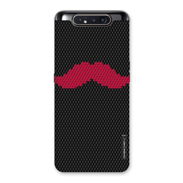 Pink Moustache Back Case for Galaxy A80