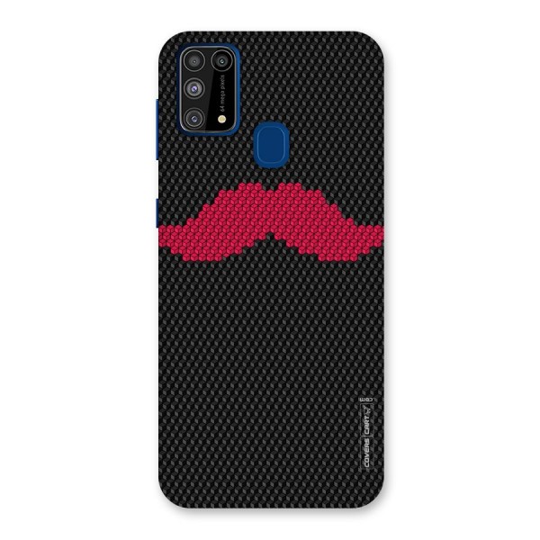 Pink Moustache Back Case for Galaxy F41