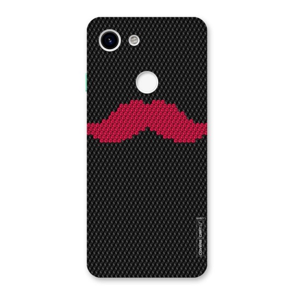 Pink Moustache Back Case for Google Pixel 3