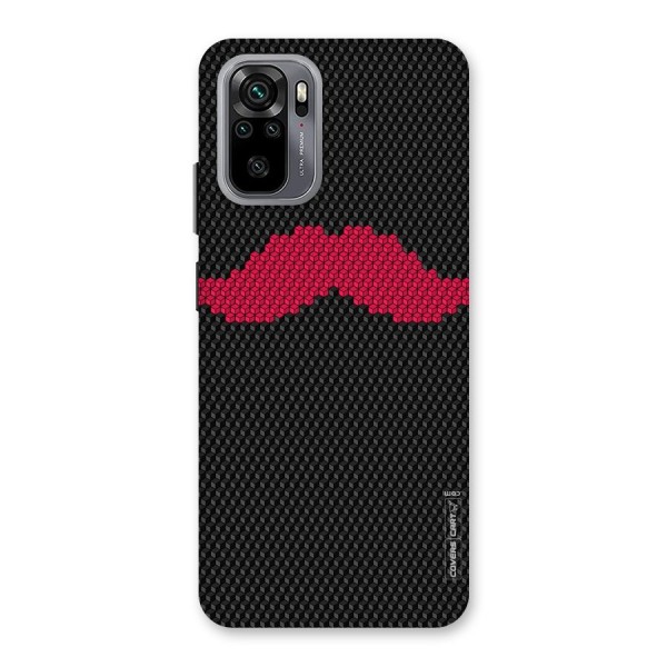 Pink Moustache Back Case for Redmi Note 10