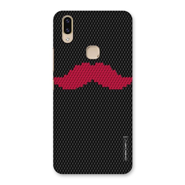 Pink Moustache Back Case for Vivo V9