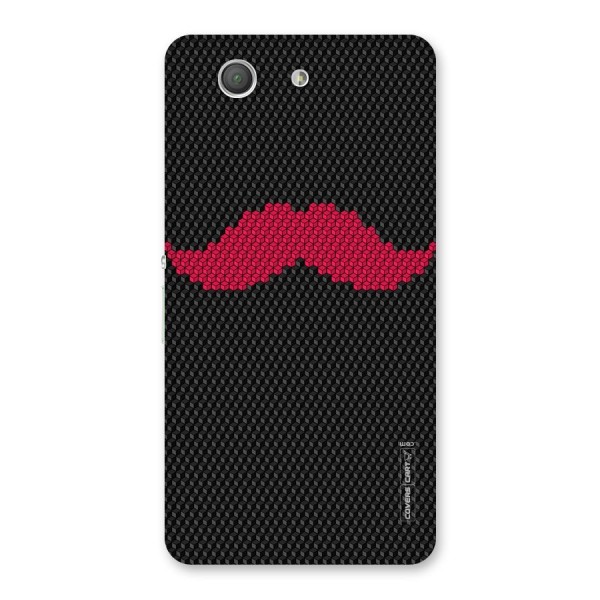 Pink Moustache Back Case for Xperia Z3 Compact