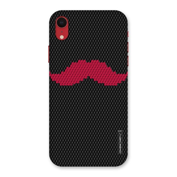 Pink Moustache Back Case for iPhone XR