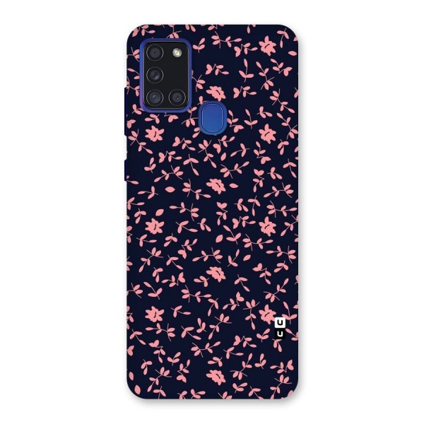 Pink Plant Design Back Case for Galaxy A21s