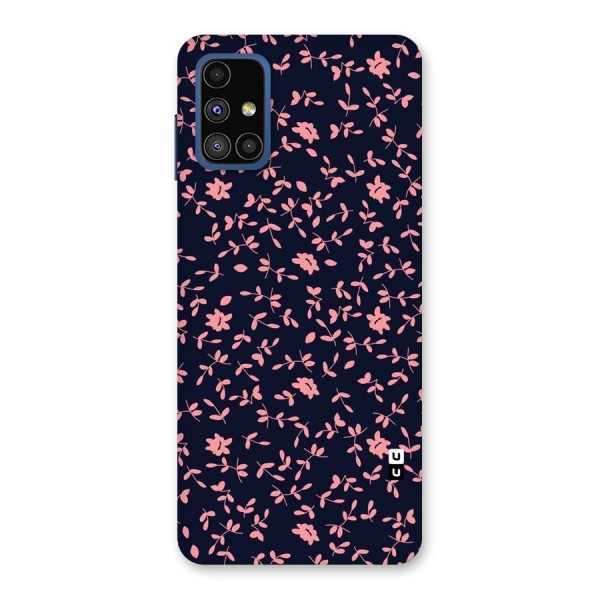 Pink Plant Design Back Case for Galaxy M51