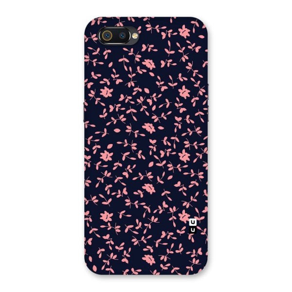 Pink Plant Design Back Case for Realme C2