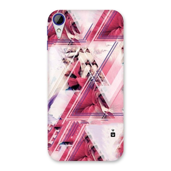 Pink Rose Abstract Back Case for Desire 830