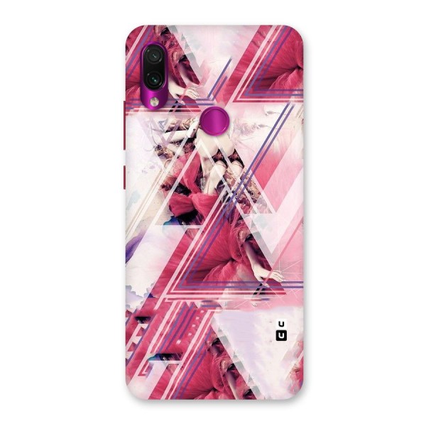 Pink Rose Abstract Back Case for Redmi Note 7 Pro