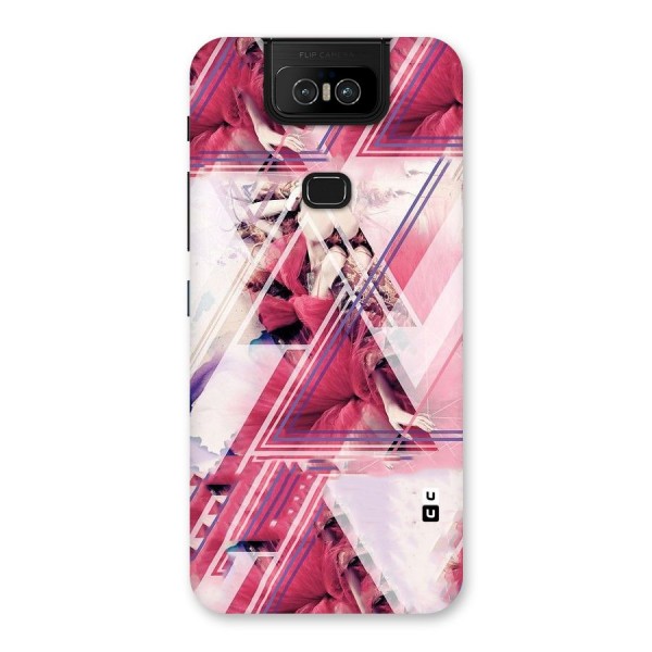 Pink Rose Abstract Back Case for Zenfone 6z