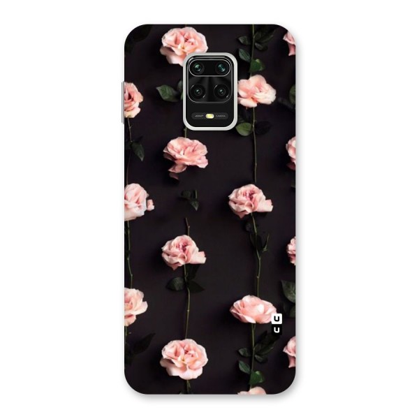 Pink Roses Back Case for Redmi Note 9 Pro
