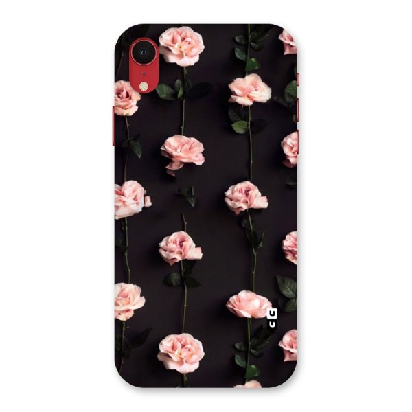 Pink Roses Back Case for iPhone XR