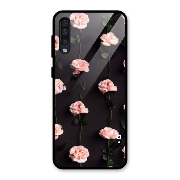 Pink Roses Glass Back Case for Galaxy A50s