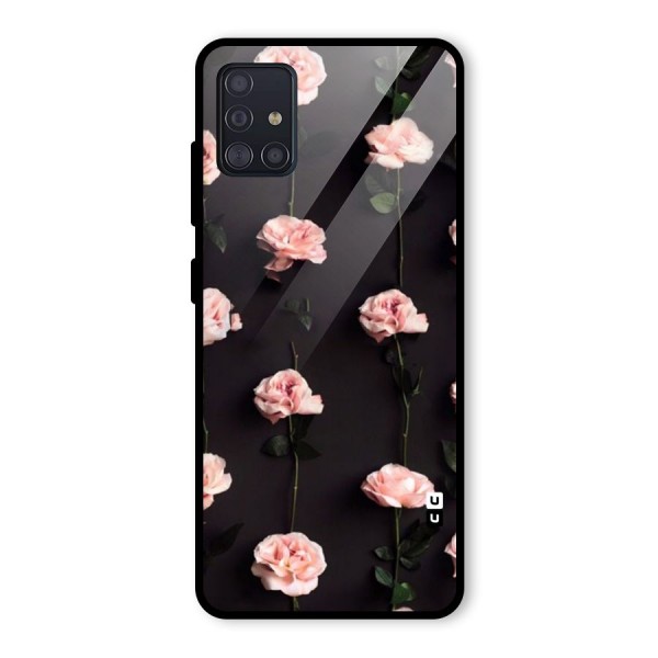 Pink Roses Glass Back Case for Galaxy A51