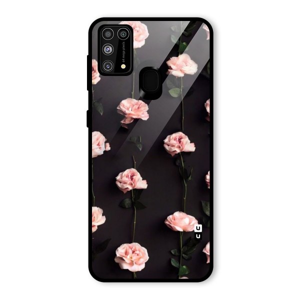 Pink Roses Glass Back Case for Galaxy M31