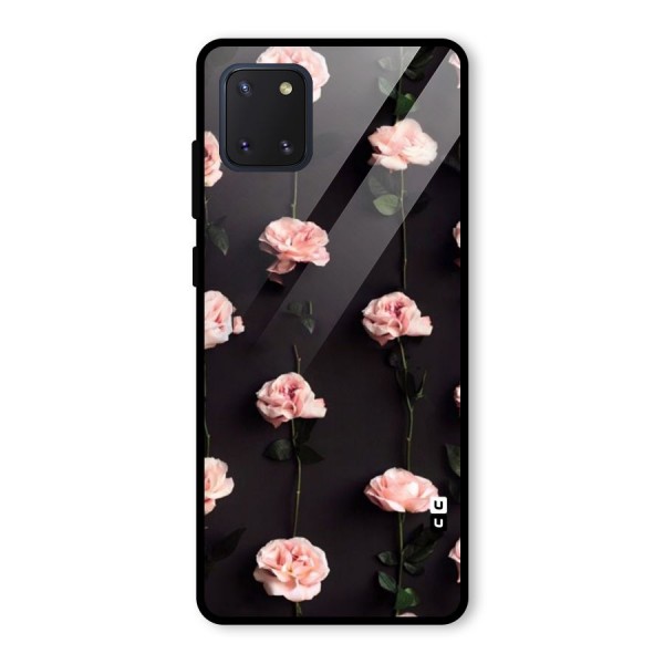 Pink Roses Glass Back Case for Galaxy Note 10 Lite