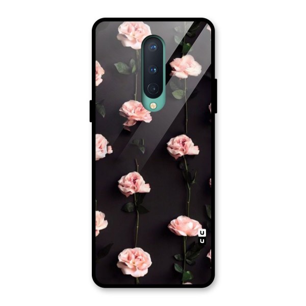 Pink Roses Glass Back Case for OnePlus 8
