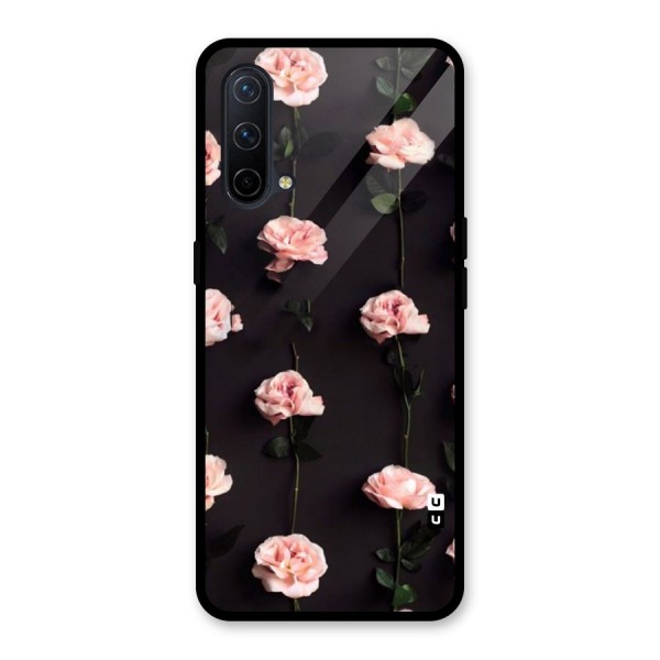 Pink Roses Glass Back Case for OnePlus Nord CE 5G