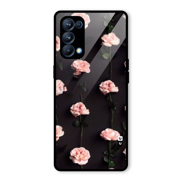Pink Roses Glass Back Case for Oppo Reno5 Pro 5G