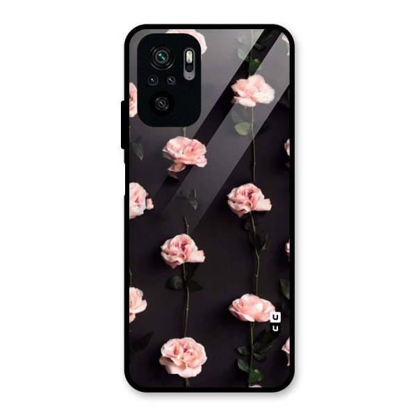Pink Roses Glass Back Case for Redmi Note 10S