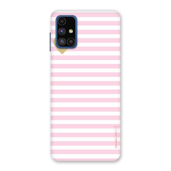 Pink Stripes Back Case for Galaxy M51